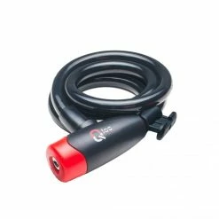Antivol Qloc Spirale à Clé Ø15 - 1500MM 5 Antivol Qloc Spirale à Clé Ø15 - 1500MM -Vélo Soldes Magasin antivol qloc spirale a cle o15 1500mm 2