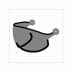Visière Kask Fumée Gris